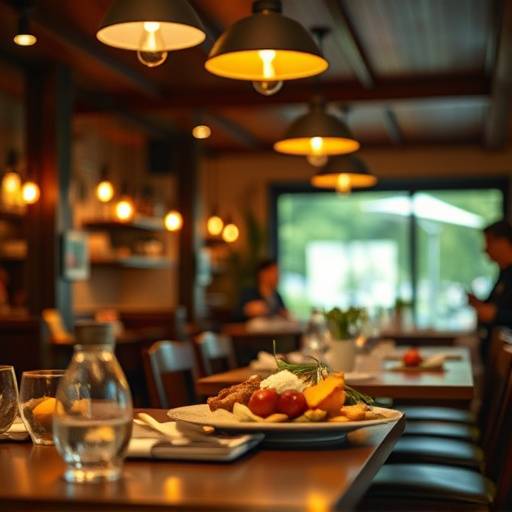 Scene from a promotional video for a local restaurant
