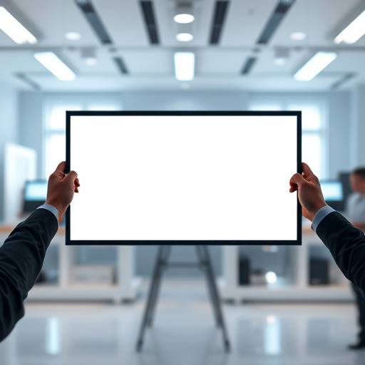 Still from a corporate video showcasing a new product launch